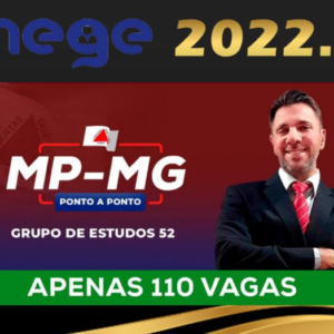 MP MG – Grupo de Estudos (MEGE 2022) – Ministério Público de Minas Gerais - Rateio MPMG Promotor