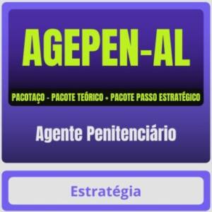 AGEPEN-AL (Agente Penitenciário) Pacotaço – Pacote Teórico + Pacote Passo Estratégico - Policia Penal Alagoas Agepen AL