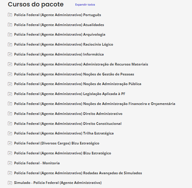 PF Polícia Federal 2025 – Agente Administrativo – ESTRATÉGIA - Rateio Policial - Imagem 2