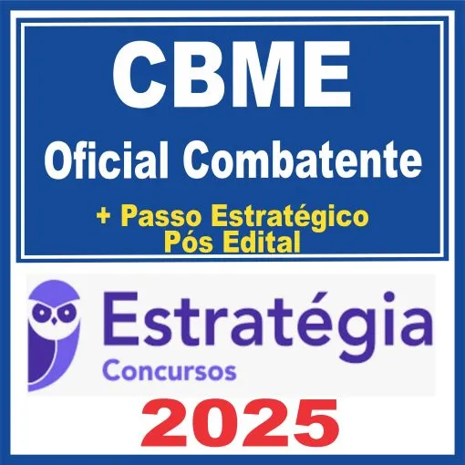 CBME RJ (Oficial Combatente + Passo) Pós Edital – Estratégia 2025 - Rateio Bombeiros Rio de Janeiro BM RJ BMRJ
