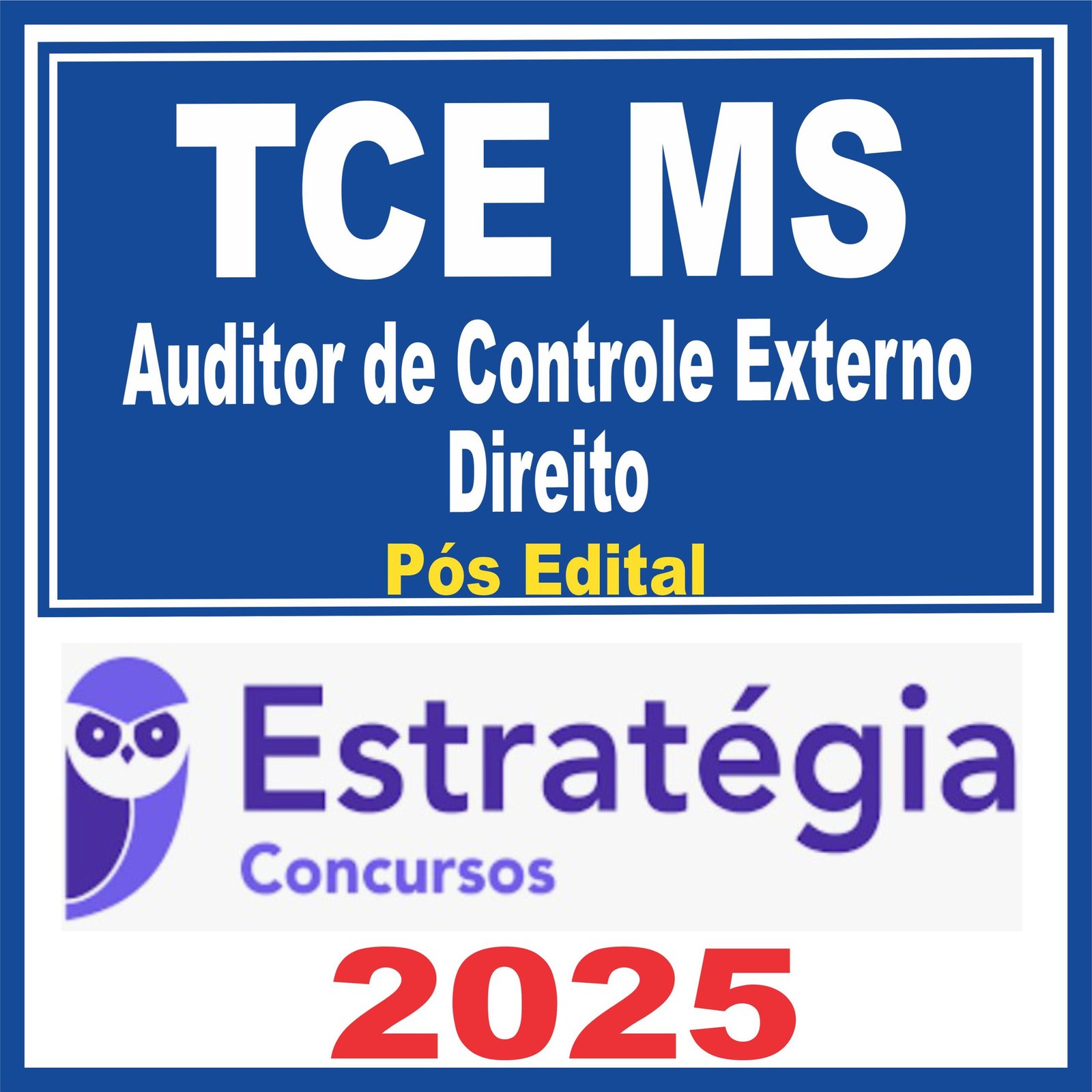 TCE MS (Auditor de Controle Externo – Direito) Pós Edital – Estratégia 2025