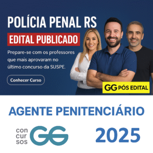 Polícia Penal RS (SUSEPE) - Agente Penitenciario - AGEPEN PP RS - GG Concursos - Rateui PPRS Rio Grande do Sul